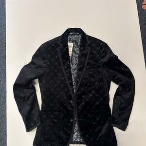 I.N.C. International Concepts Men's Slim-Fit Paisley Velvet Suit Jacket